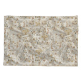 Wit Gouden Rozen, Champagne Zijde & Vlinders Kussensloop (Achterkant)