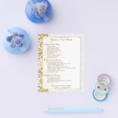 Wit gouden vintage kant flyer (Enkel)