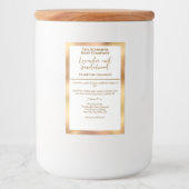 Wit & gouden waterdicht cosmeticafleslabel voedselcontainer etiket (Voorkant)