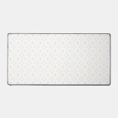 Wit | Gouden Zinnia Zon Bureaumat (Voorkant)