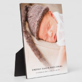 Wit Gradiënt Baby Foto – Modern Lay-outontwerp Fotoplaat (Zijkant)