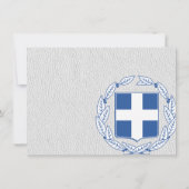 Wit Griekenland trouwfoto dank u Bedankkaart (Achterkant)