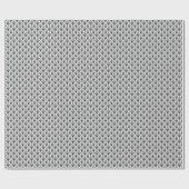 Wit grijs geometrische print art deco cadeaupapier (Vlak)