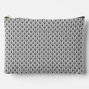 Wit grijs geometrische print art deco etui