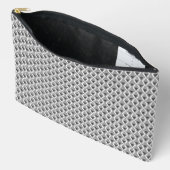Wit grijs geometrische print art deco etui (Open)