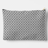 Wit grijs geometrische print art deco etui (Achterkant)