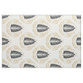 Wit Grijs & Goud Gestileerde Bloemen Damasks Stof (Fat Quarter)