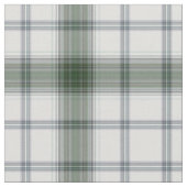 Wit Grijs Groen Tartan Plaid Stof (Close Up)