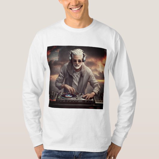 Wit grijs - haarspel in de wolken T shirt (Voorkant)