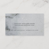 wit/grijs marmer elegant visitekaartje (Achterkant)