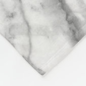 Wit grijs marmer textuur fleece deken (Hoek)