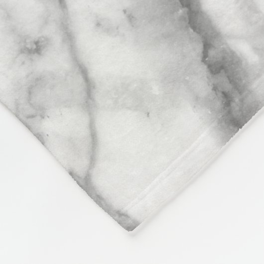 Wit grijs marmer textuur fleece deken (Hoek)