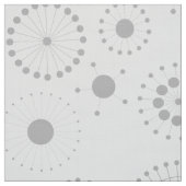 Wit & Grijs Modern geometrisch patroon Stof (Swatch)