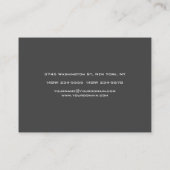 Wit grijs rood exclusief uniek privé visitekaartje (Achterkant)