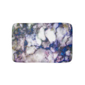 Wit Grijs Roze Marmeren Steen Blauw Glitter Badmat (Voorkant)