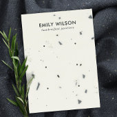 WIT GRIJS TERRAZZO 3 STUD OORBEL DISPLAY KAART VISITEKAARTJE