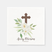 Wit & Groen Bloemenkruis Eerste Heilige Communie