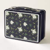 Wit Groen Bloemmotief (Achterkant)