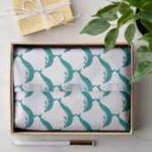 Wit & Groen Dolfijn Tissuepapier (Geschenk)
