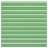 Wit & Groen Gestreept Patroon Stof (Swatch)