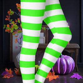 Wit & Groen Leggings