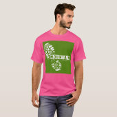 Wit Groen Man Step Mountain Adventure Actief T-shirt (Voorkant volledig)