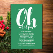 Wit Groen Oh Wat Leuk Vakantie Party Invite Kaart