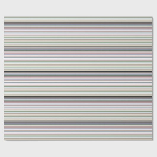 Wit Groen Roze Blauw en Zwart Cadeaupapier (Vlak)