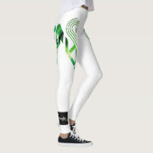 Wit-groene sleepboot-van-water Leggings (Rechts)