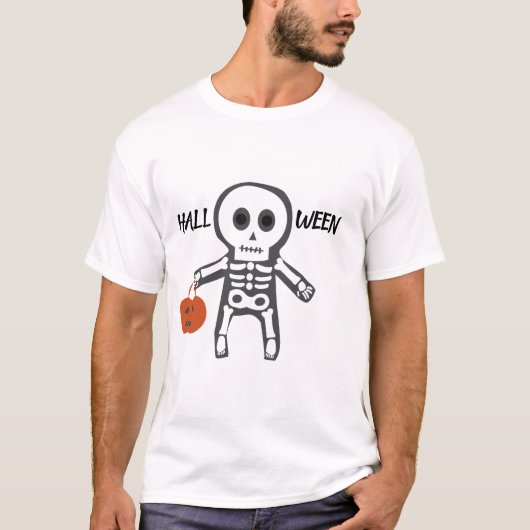 Wit Halloween T-shirt (Voorkant)