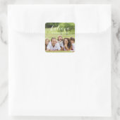 Wit handschrift geloof | Vakantie foto Sticker (Tas)