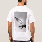 wit handstalletje recht t-shirt (Achterkant)