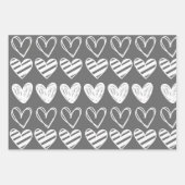 Wit hart #24 inpakpapier vel (Voorkant 3)