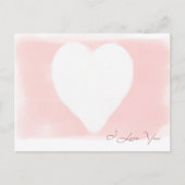 Wit hart briefkaart (Voorkant)