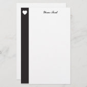 Wit hart briefpapier (Voorkant / Achterkant)