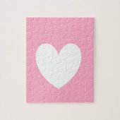 Wit Hart Foto Puzzel (Verticaal)