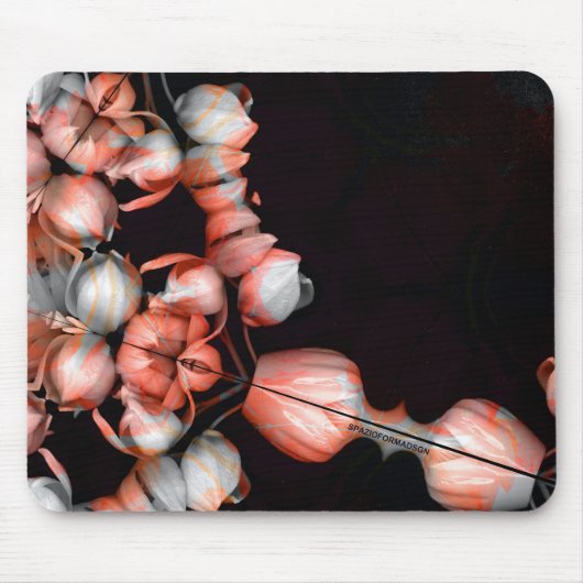 "Wit hart in zwart door zon" Muismat (Voorkant)