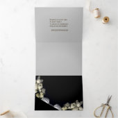 "Wit hart in zwart" & Onverschilligheid Stilte Drieluik Wenskaart (Binnen)