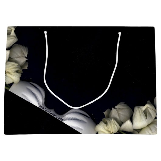 "Wit hart in zwart van de maan" Groot Cadeauzakje (Voorkant)