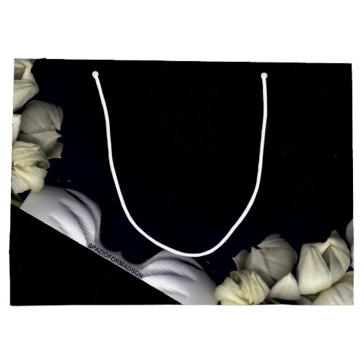 "Wit hart in zwart van de maan" Groot Cadeauzakje (Achterkant)