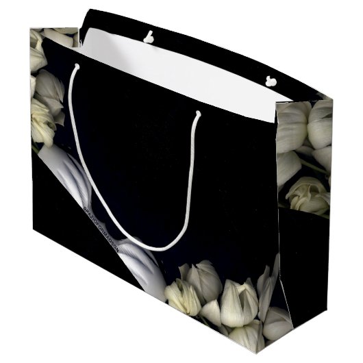 "Wit hart in zwart van de maan" Groot Cadeauzakje (Achterkant Gekanteld)