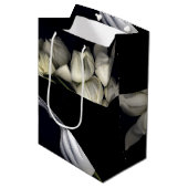 "Wit hart in zwart van de maan" Medium Cadeauzakje (Voorkant Gekanteld)