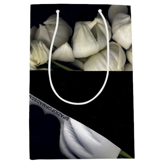 "Wit hart in zwart van de maan" Medium Cadeauzakje (Voorkant)