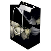 "Wit hart in zwart van de maan" Medium Cadeauzakje (Achterkant Gekanteld)