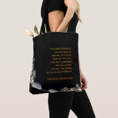 "Wit hart in zwart van de maan" & Onverschillighei Tote Bag (Dichtbij)