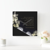 "Wit hart in zwart van de maan" & Reis Vierkante Klok (Huis)