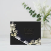 "Wit hart in zwart van de maan" & Stilte Briefkaart (Staand voorkant)