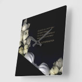 "Wit hart in zwart van de maan" & Stilte Vierkante Klok (Hoek)