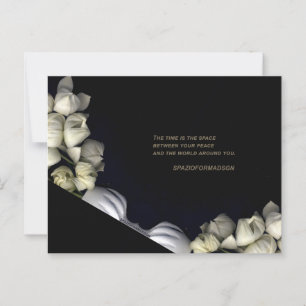 "Wit hart in zwart van de maan" & Tijd Briefkaart