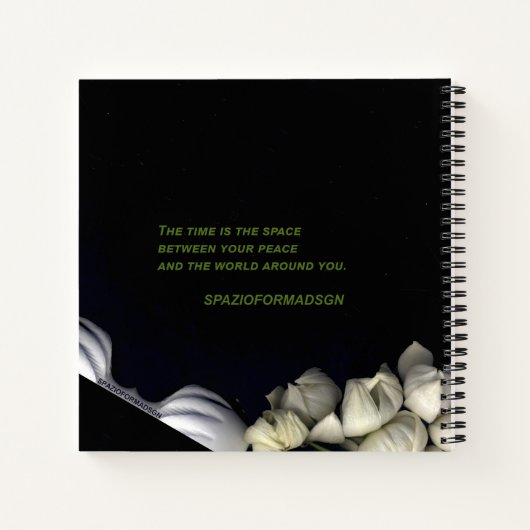 "Wit hart in zwart van de maan" & Tijd Notitieboek (Achterkant)